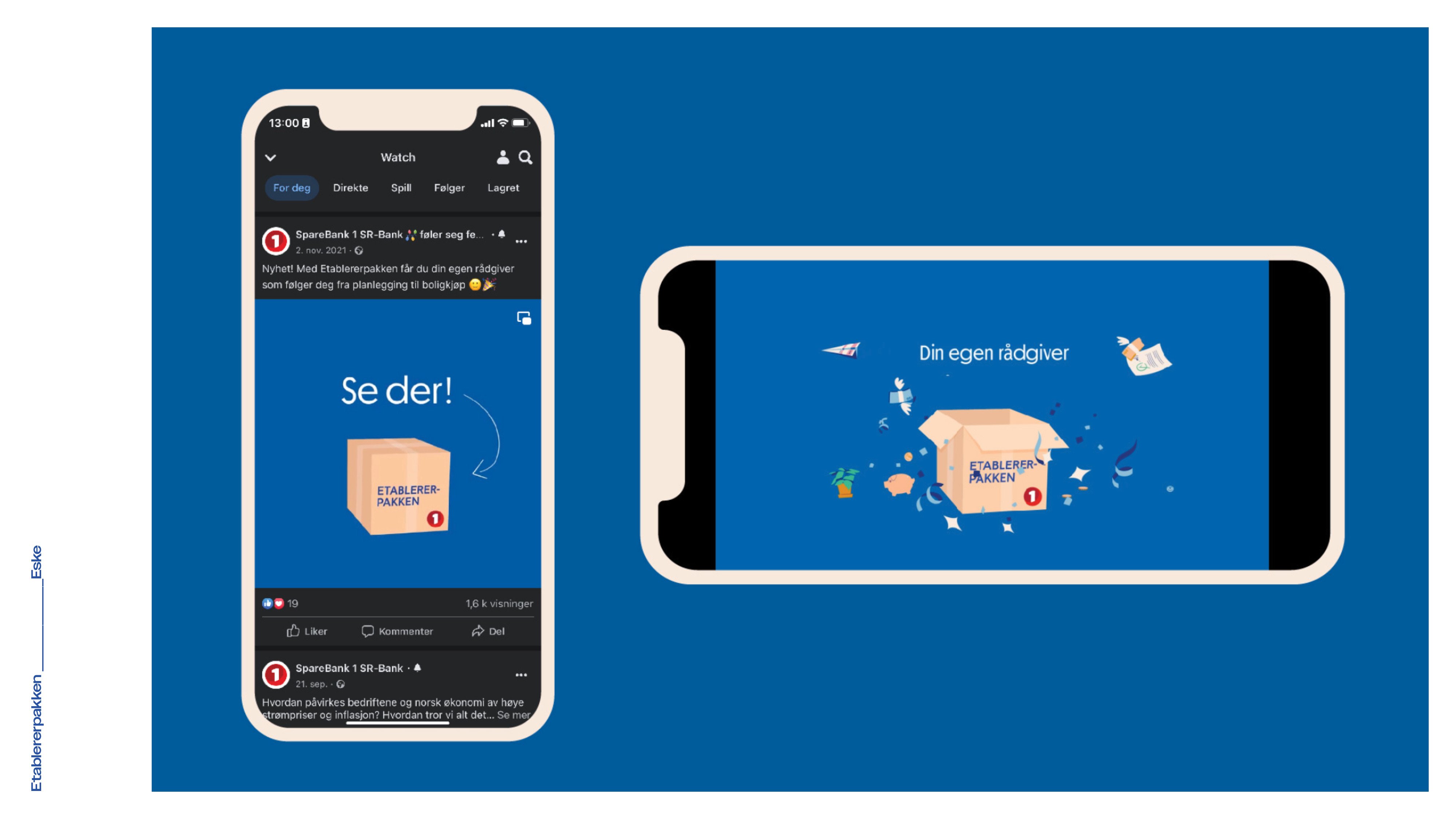 Mockup av Etablererpakken displayannonser