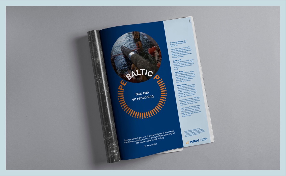 Bilde av helsideannonse for Baltic Pipe