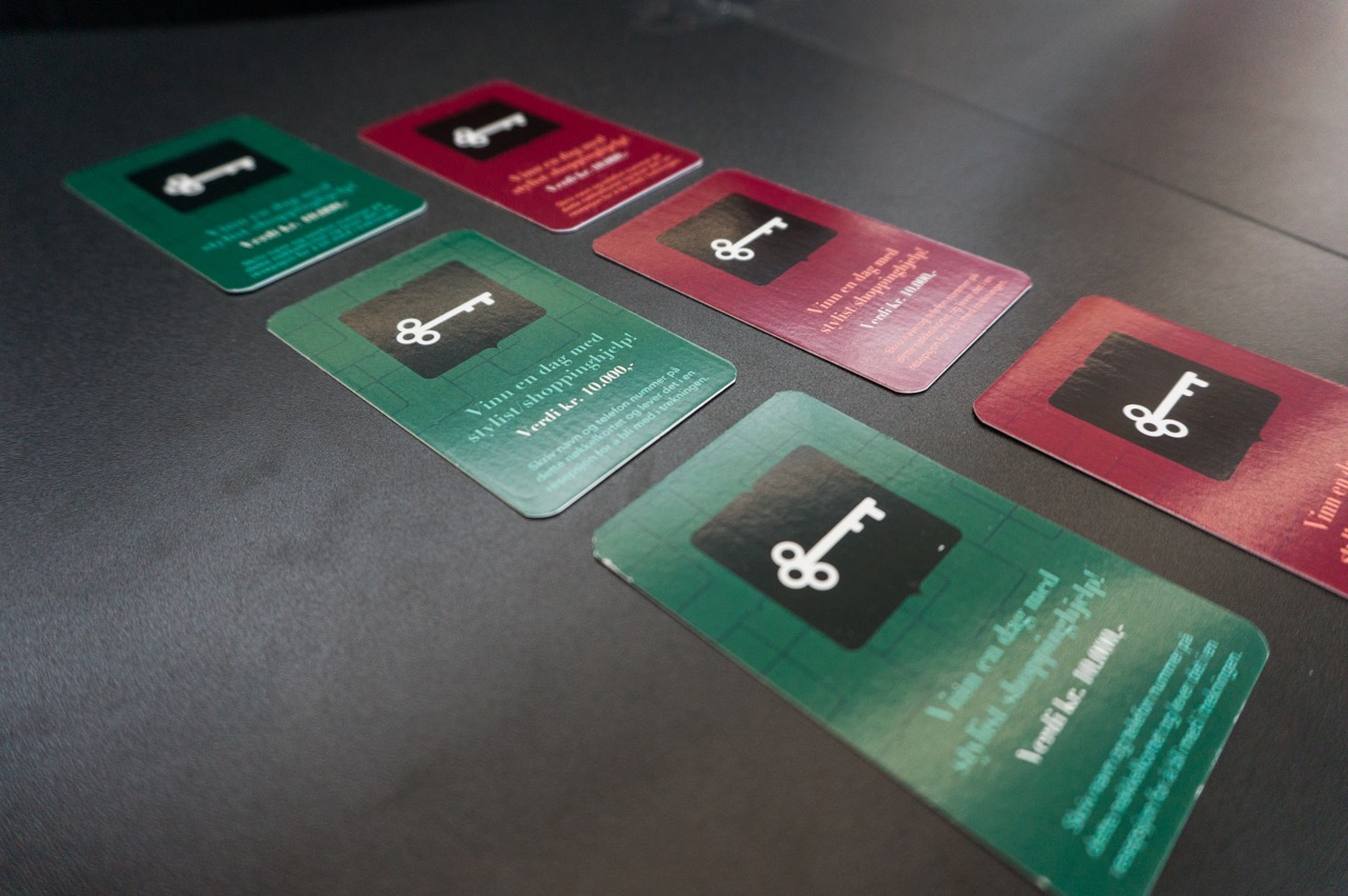 Nøkkelkort fra kampanjen Boutique Hotel Kvadrat