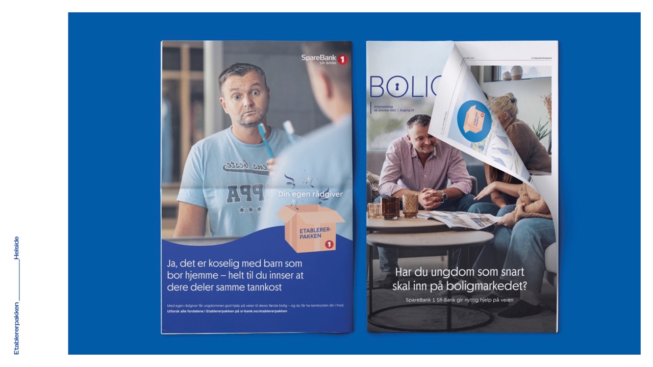 Trykkannonse for Etablererpakken fra Sparebank 1 SR-bank
