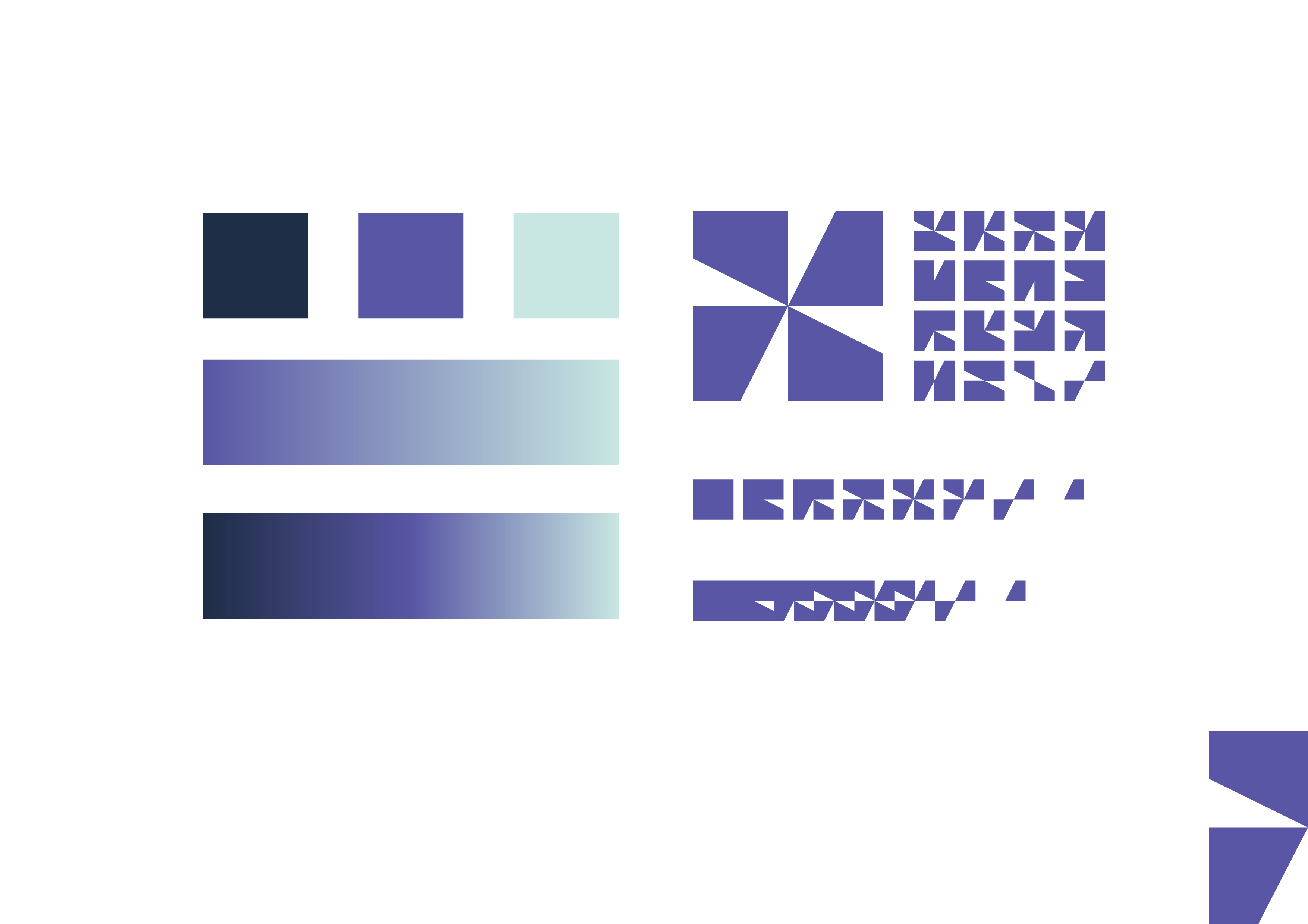 Logoark som viser grafiske elementer brukt i Leidang-logoen