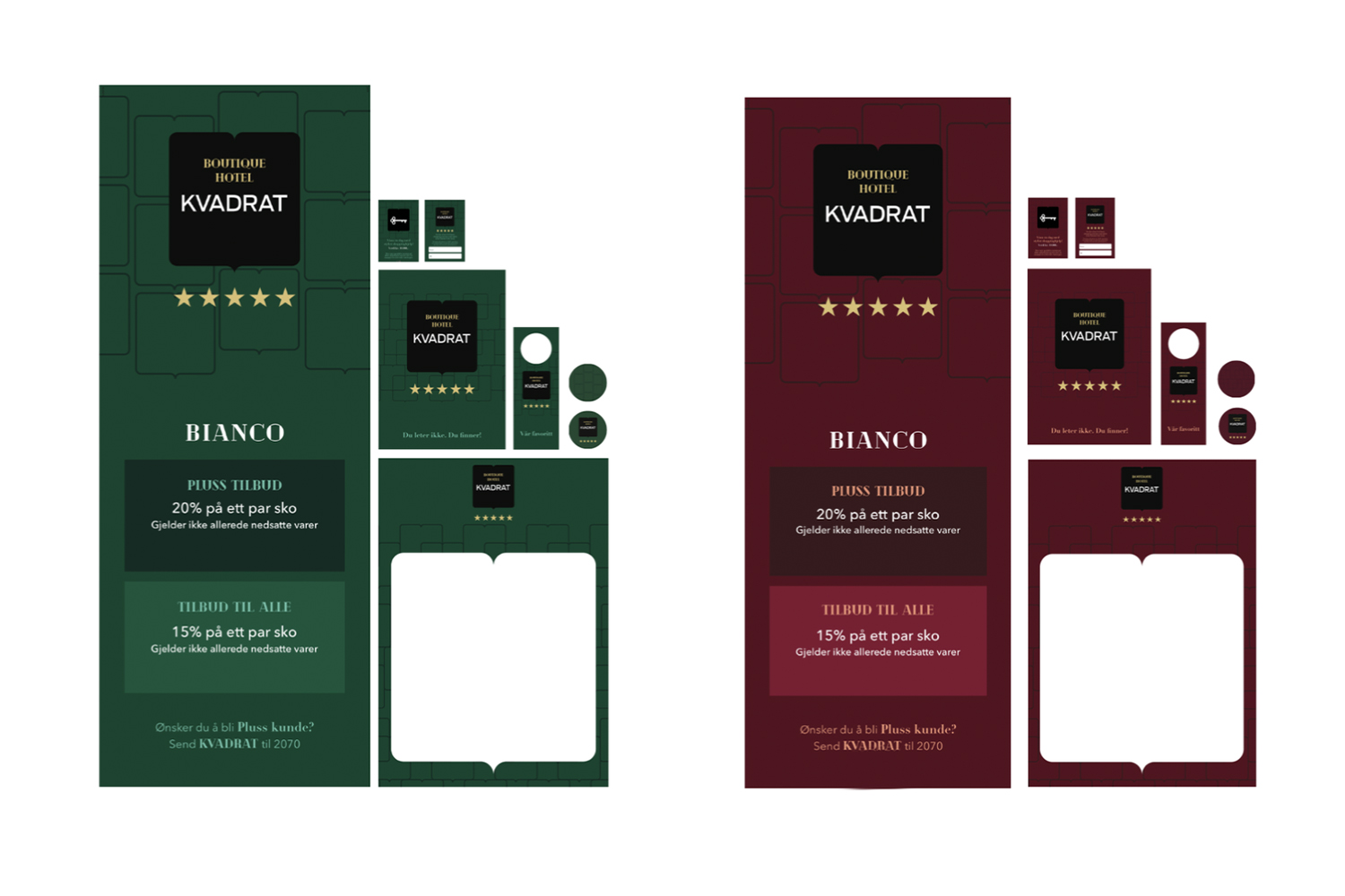 Materiel til senteret