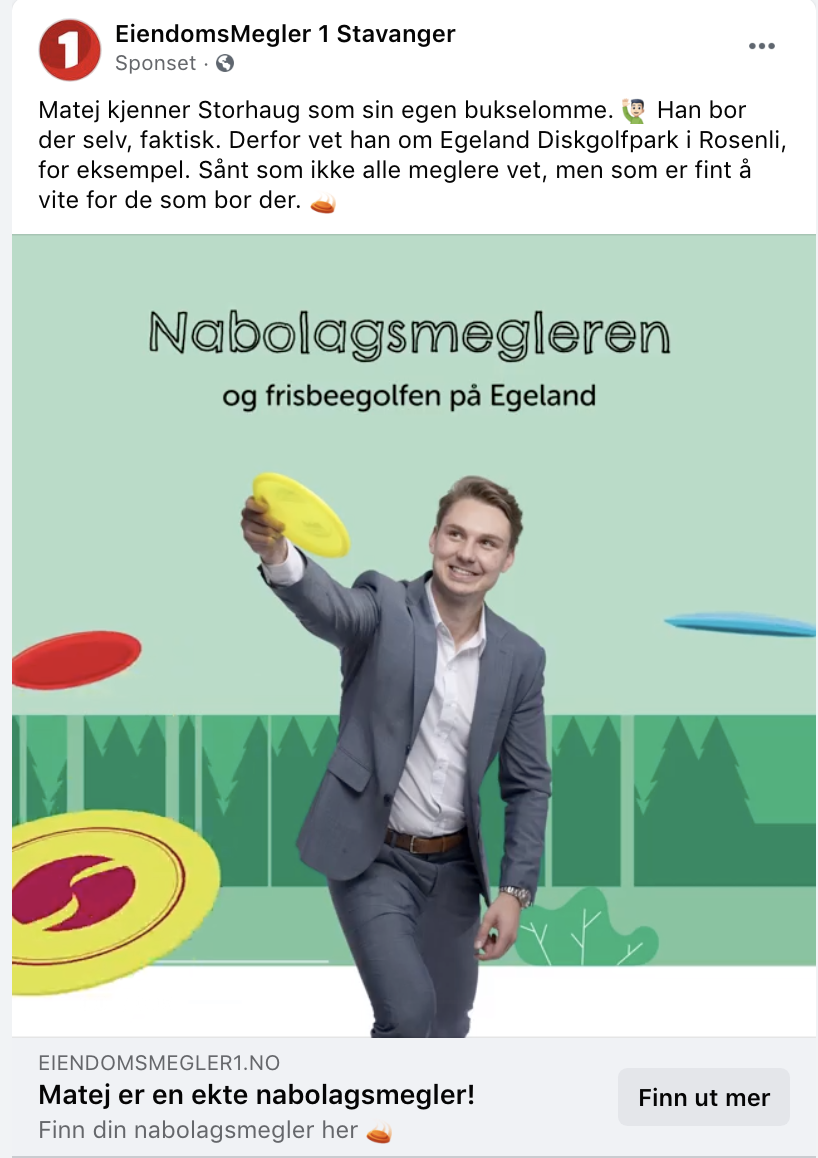 Annonse for sosiale medier fra kampanjen 