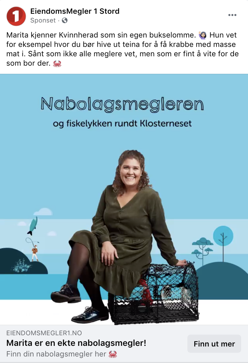 Annonse for sosiale medier fra kampanjen 