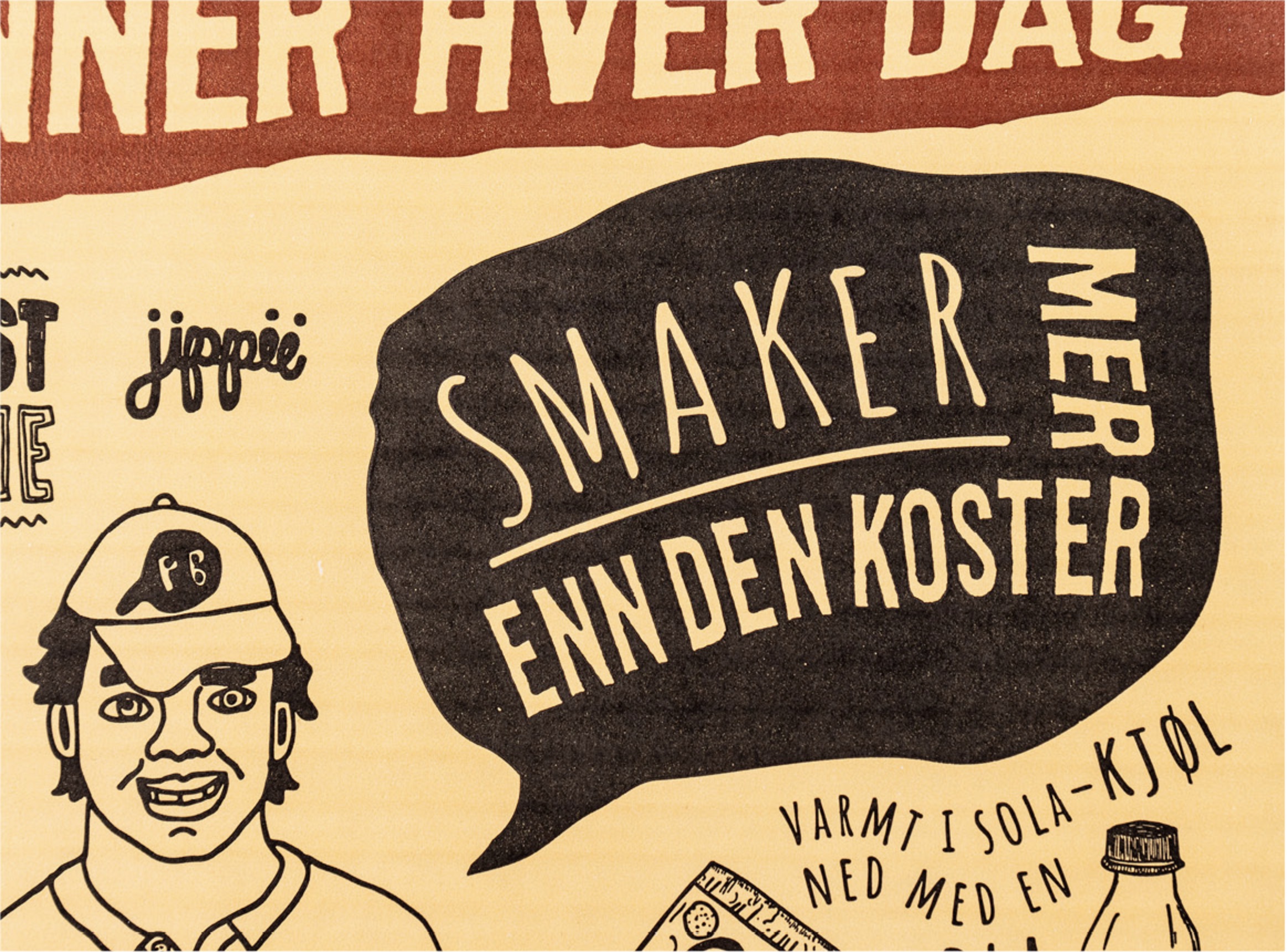 Bildeutsnitt av den nye pizzaesken til Pizzabakeren