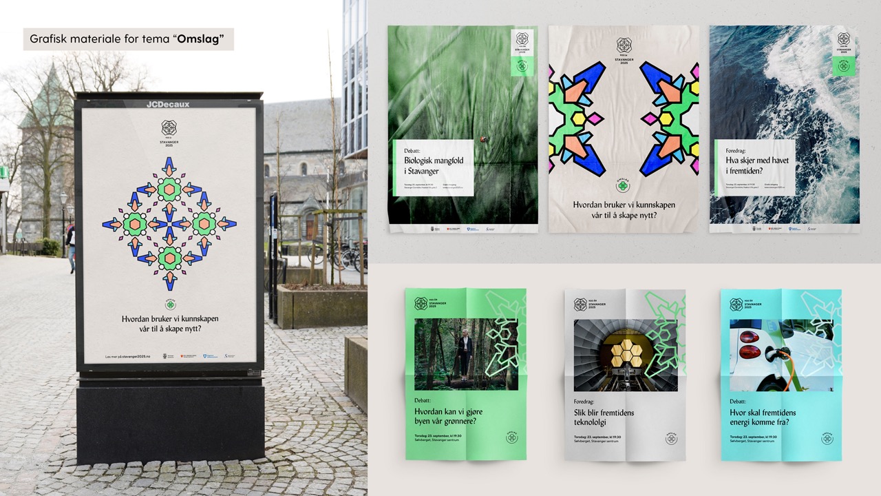 Utsnitt fra Visuell profil for 900-årsjubileet til Stavanger by og Stavanger domkirke i 2025