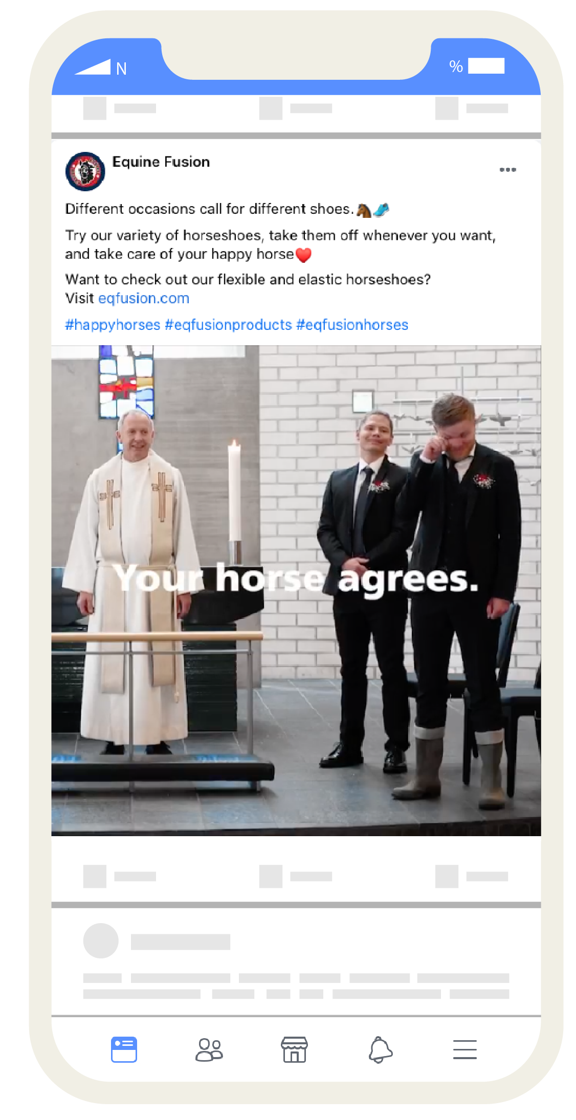 Equine fusion brudgom